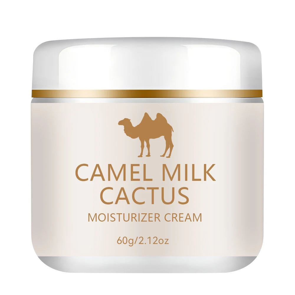【Camel Milk & Cactus】Moisturizing Cream - 72-hour hydration, brightens skin. Gentle formula for sensitive skin, universal beige