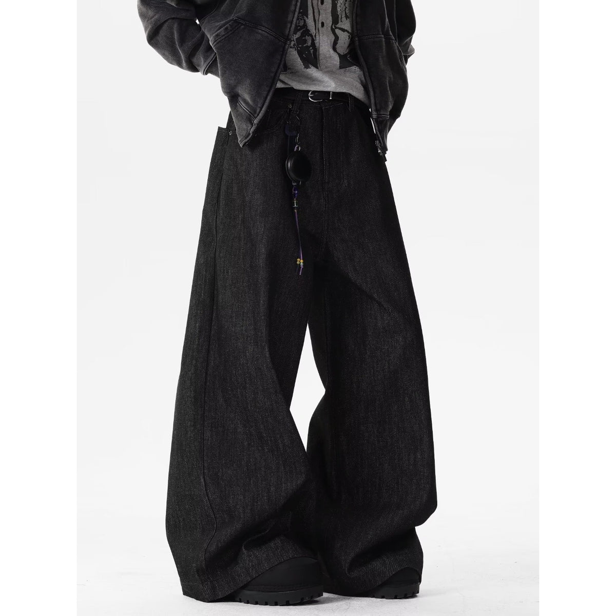 Wide Leg Denim Pants