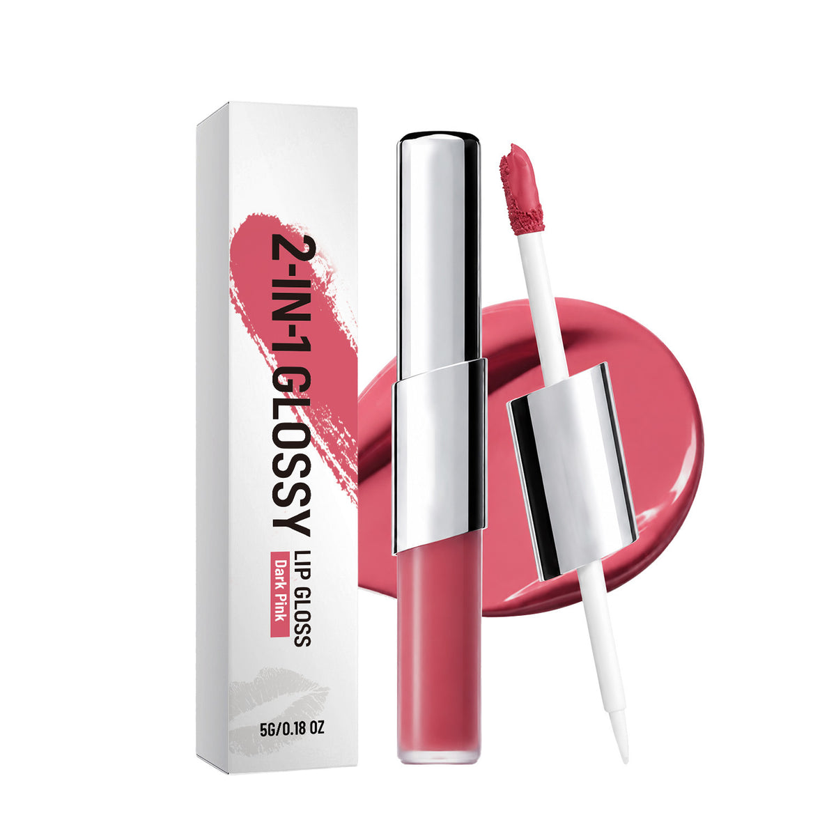 2-in-1 Long-Lasting Hydrating Lip Gloss