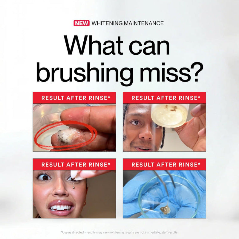 Stain-removing mouthwash for deep cleaning