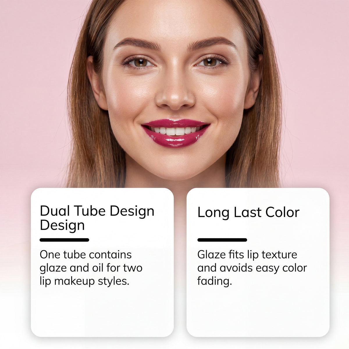 2-in-1 Long-Lasting Hydrating Lip Gloss