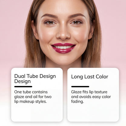 2-in-1 Long-Lasting Hydrating Lip Gloss