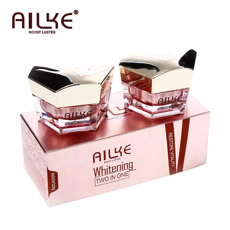 AILKE Lightening Face Care Set For All Skin Types, Whitening, Reduce Freckles, Melanin, Black Spots, Wrinkles, Even Skin Tone