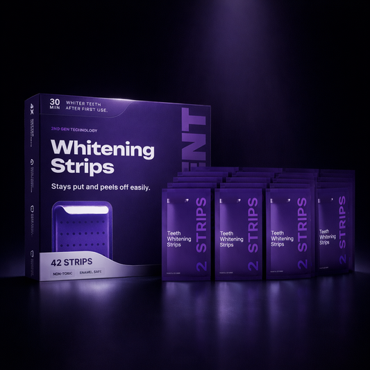 Enamel-Safe Teeth Whitening Strips (Gen 2 Purple Formula)