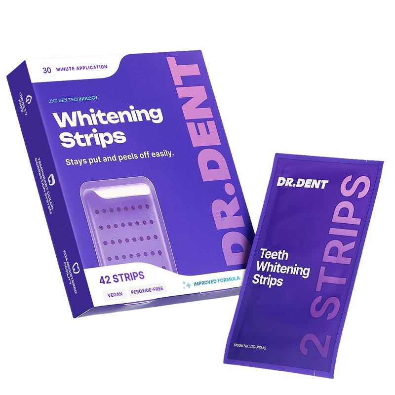 NacoVela Purple Teeth Whitening Strips (Gen 2) | Enamel-Safe