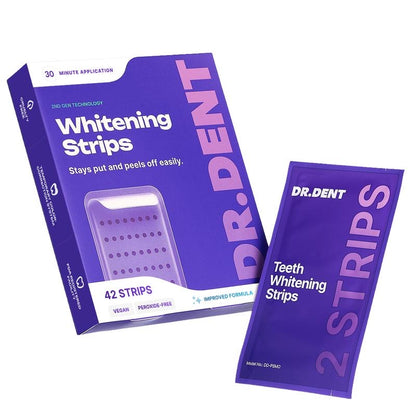 NacoVela Purple Teeth Whitening Strips (Gen 2) | Enamel-Safe