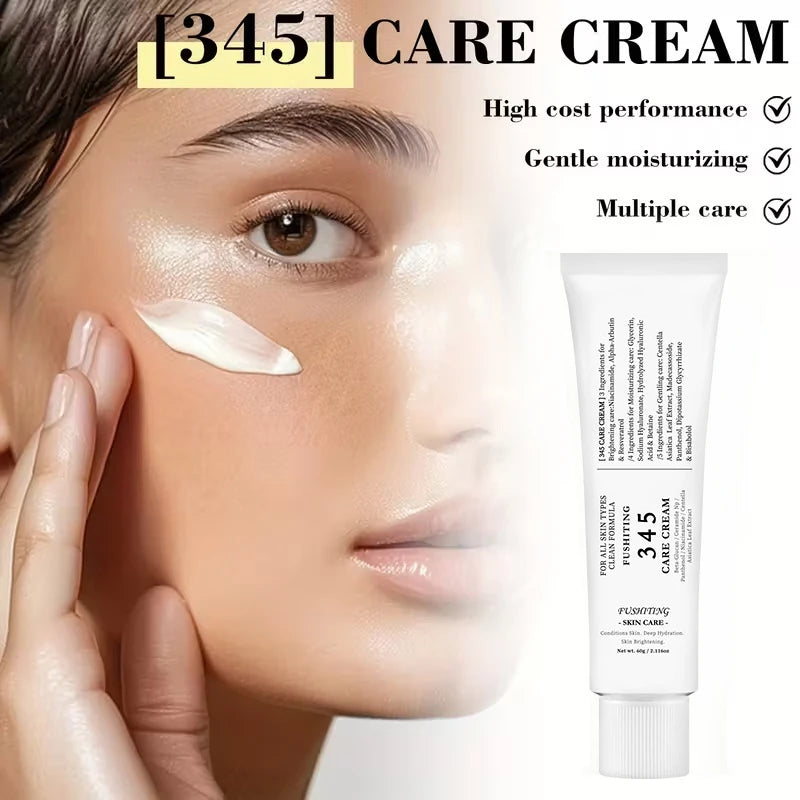 Korean 345 Face Cream Gentle Repairing Moisturizing Face Cream Strengthens Skin Barrier Effectively Improves Skin Imperfections