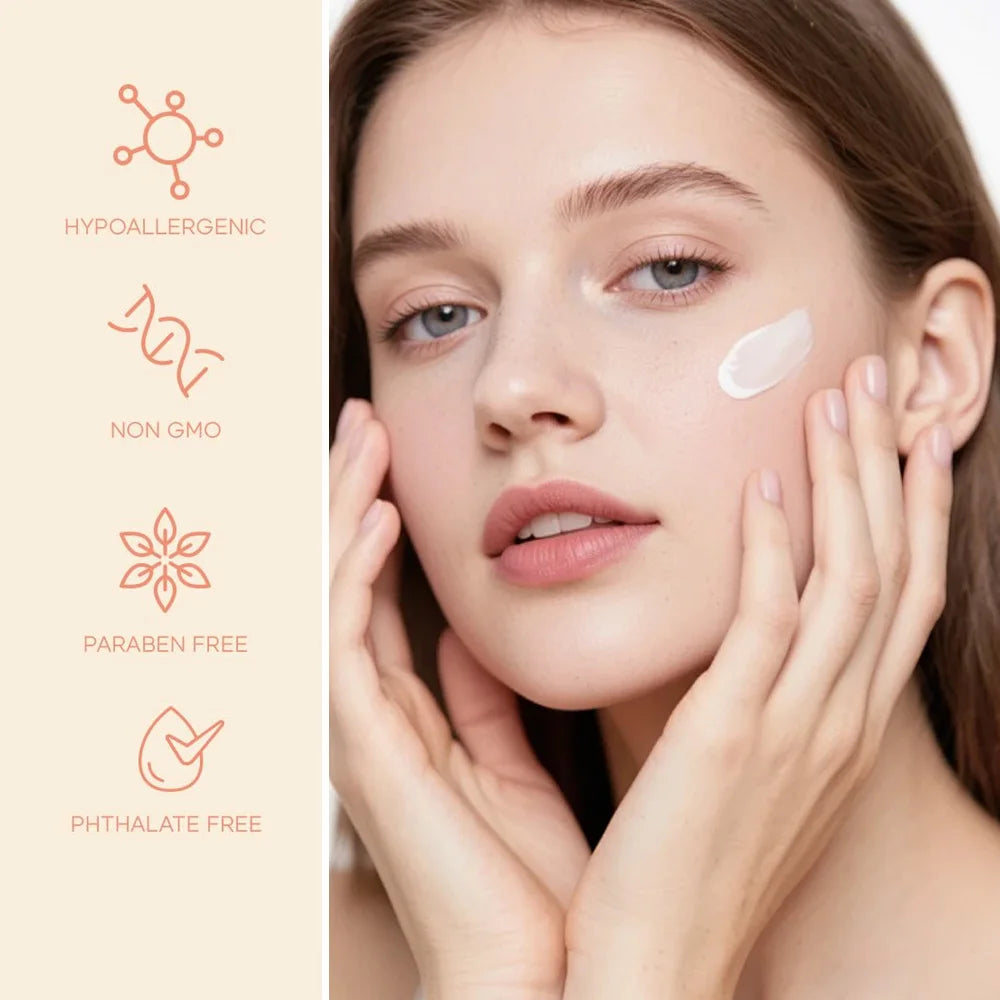 【Camel Milk & Cactus】Moisturizing Cream - 72-hour hydration, brightens skin.  Gentle formula for sensitive skin, universal beige