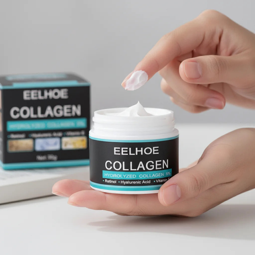 Collagen Creams For Men Smooth Wrinkle Younger Face Cream Firming Moisturizing Hyaluronic Acid Whitening Cream Facial Skin Care