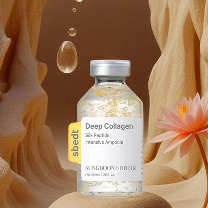 40ml Korean Silk Collagen Essence Serum Deep Peptide Intensive Revitalizing Face Cream.