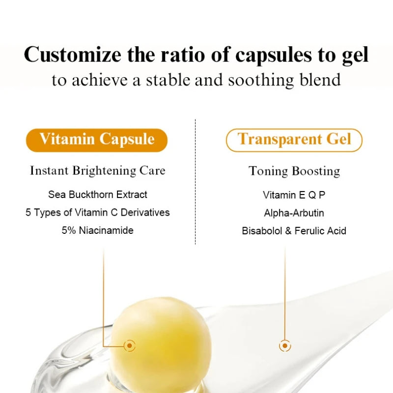 Vitamin C Capsule Moisturizing Cream Transparent Gel Tone-up Cream Niacinamide Gel Hydrating Glossy Filler Cream Korean Skincare