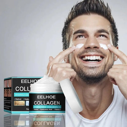 Collagen Creams For Men Smooth Wrinkle Younger Face Cream Firming Moisturizing Hyaluronic Acid Whitening Cream Facial Skin Care