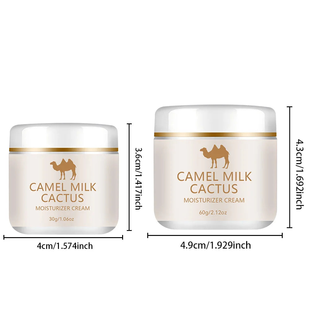 【Camel Milk & Cactus】Moisturizing Cream - 72-hour hydration, brightens skin.  Gentle formula for sensitive skin, universal beige