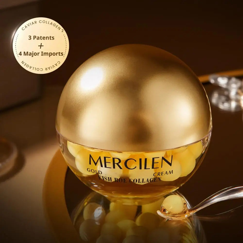 MERcilen Anti-Aging Gold Collagen Cream Wrinkle Firming Hydrating Moisturizing Nourishing Repairing Daily Skin Care