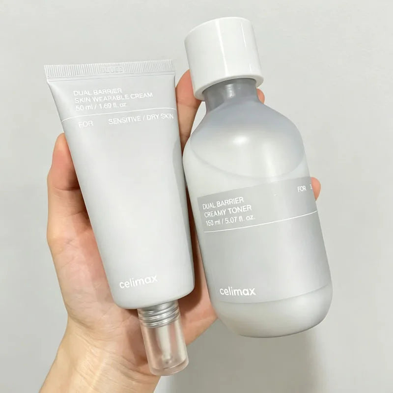 New Celimax Double Barrier Repair Cream 50ml Barrier-Soothing Toner 150ml Deep Moisturizing Refreshing Face Skin Care Products