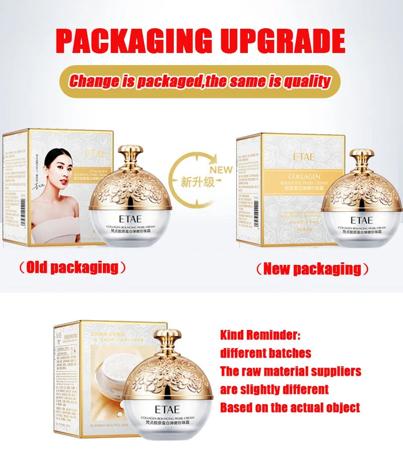 Anti-Wrinkle Face Cream Collagen Pearl Firming Lift Fade.
