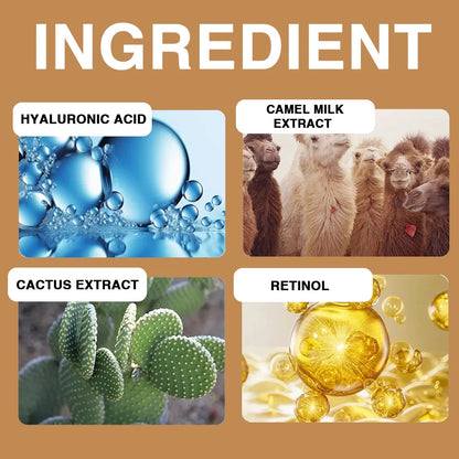 【Camel Milk & Cactus】Moisturizing Cream - 72-hour hydration, brightens skin.  Gentle formula for sensitive skin, universal beige