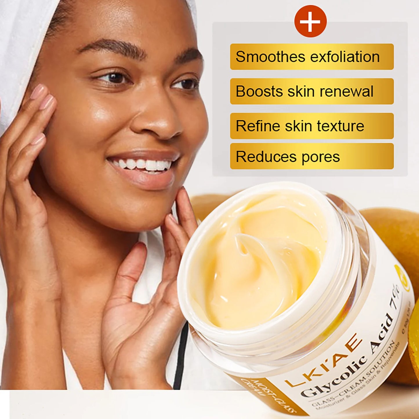 LKIAE Skin Brightener Set, Lightening, Hydration, Clean Stains, Remove Acne, Fine Lines, With Fruit Acid, Centella Asiatica