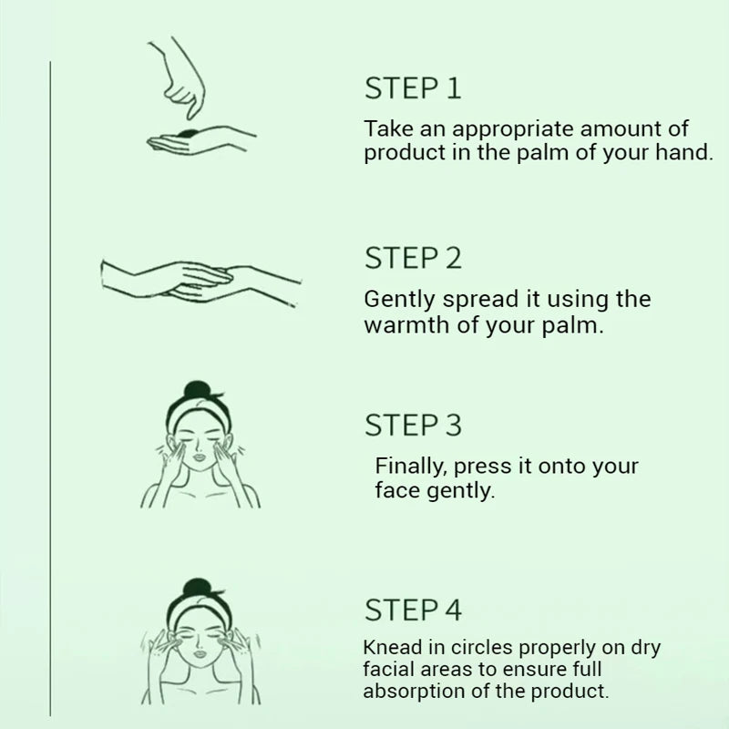 Moisturizing patches and creams before makeup, light and natural, creating a clear and transparent makeup look