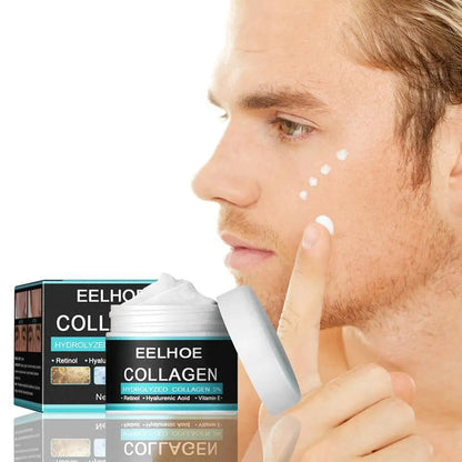Collagen Creams For Men Smooth Wrinkle Younger Face Cream Firming Moisturizing Hyaluronic Acid Whitening Cream Facial Skin Care