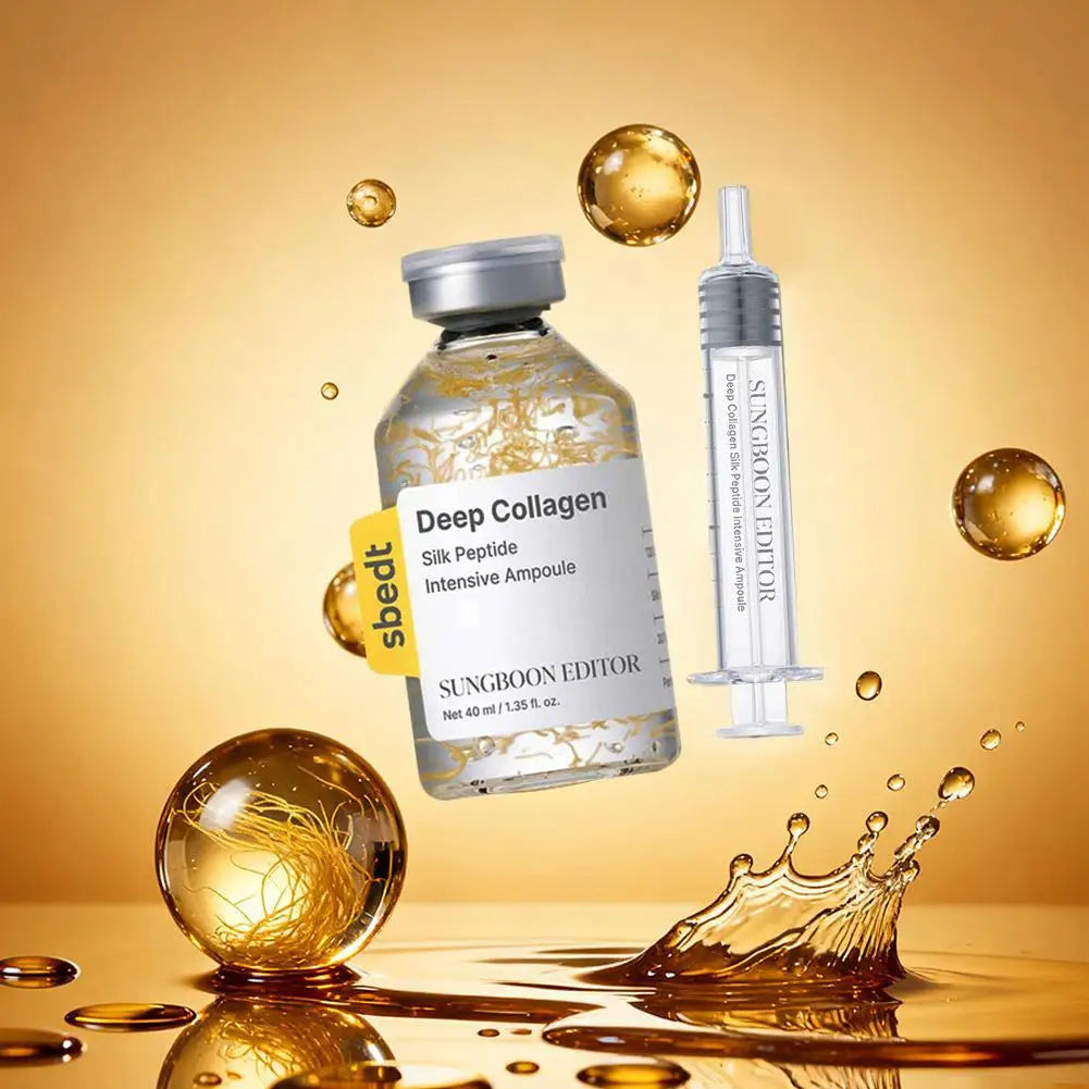 40ml Korean Silk Collagen Essence Serum Deep Peptide Intensive Revitalizing Face Cream.