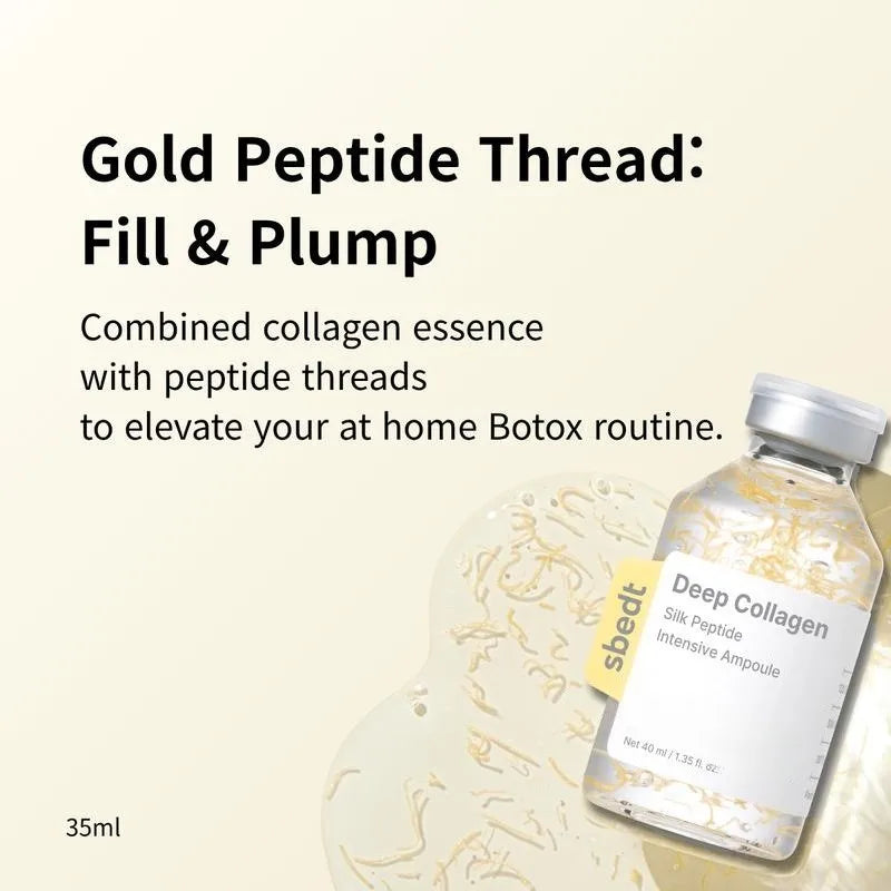 40ml Korean Silk Collagen Essence Serum Deep Peptide Intensive Revitalizing Face Cream.