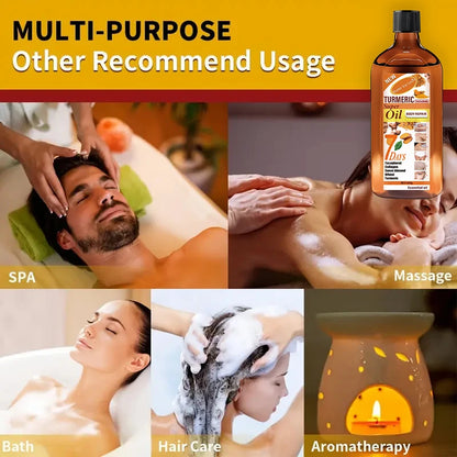 Turmeric Skincare Essential Oil, with Moisturizing and Brightening Effects, Is Gentle.