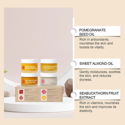 Multi-Functional Day and Night Set, Moisturizing and Hydrating, Skin Barrier Care, Suitable for Facial and Eye Area Day and Nigh
